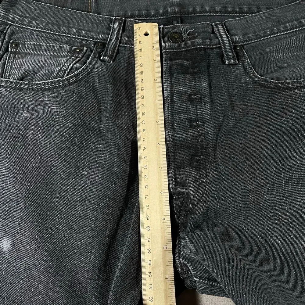 Levi’s 501 Button Fly Black Pants Straight Leg Men’s 32x30
